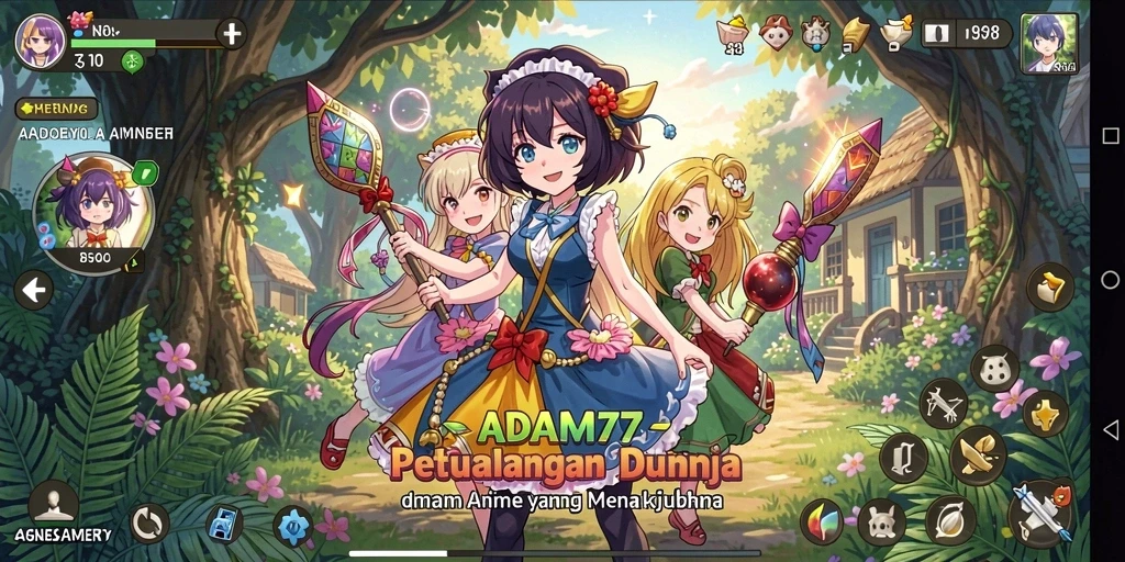 Tampilan menarik dari gameplay Anime dalam ADAM77 yang memukau.