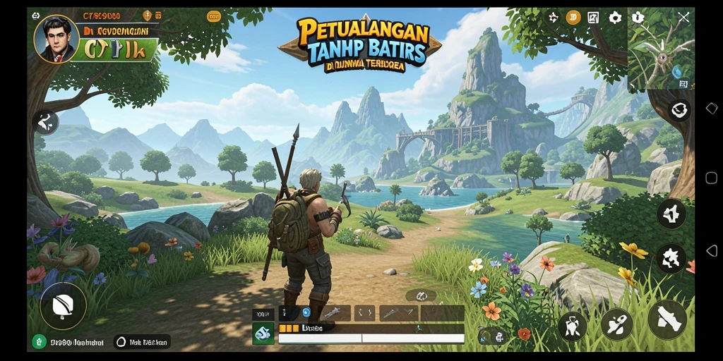 Tampilan menakjubkan dari gameplay C7890 di dunia terbuka.