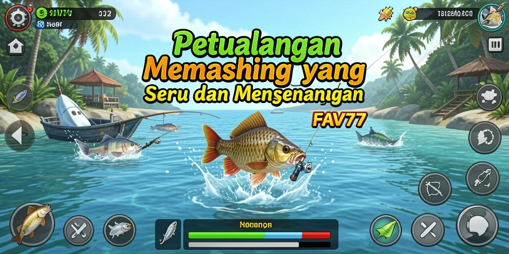Tangkapan ikan besar di FAV77 saat bermain memancing.