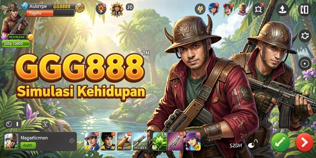 Screenshot GGG888 menampilkan gameplay simulasi yang imersif dan menarik.