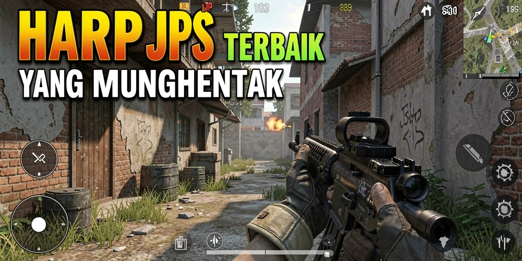 Tangkapan layar gameplay HARAPJP menampilkan aksi pertempuran intens.