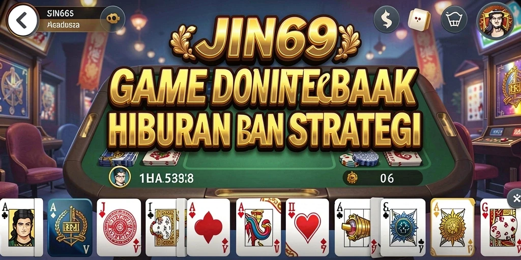 Tampilan gameplay menarik dari JIN69 dengan elemen Domino.