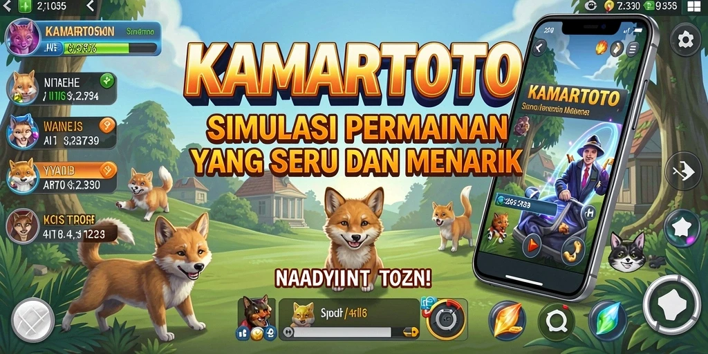 Screenshot gameplay KAMARTOTO menampilkan aksi seru dalam simulasi.