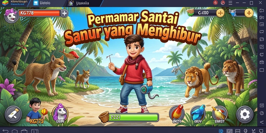 Screenshot KG778 menunjukkan grafis cerah dan gameplay yang menghibur.
