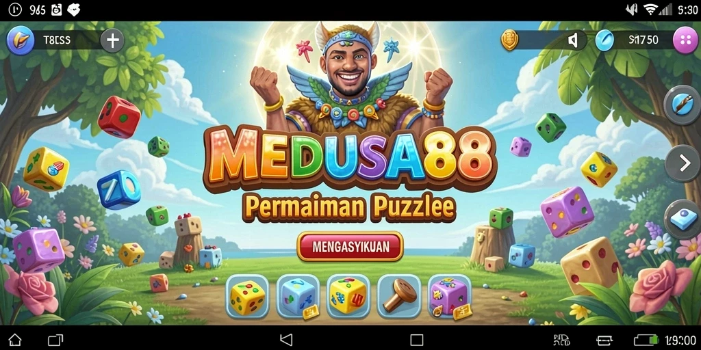 Gameplay MEDUSA88 menampilkan tampilan puzzle yang menantang dan menyenangkan.