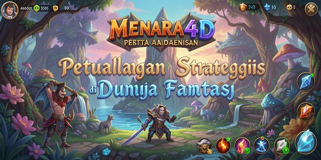 Tampilan gameplay MENARA4D yang menantang dan strategis.