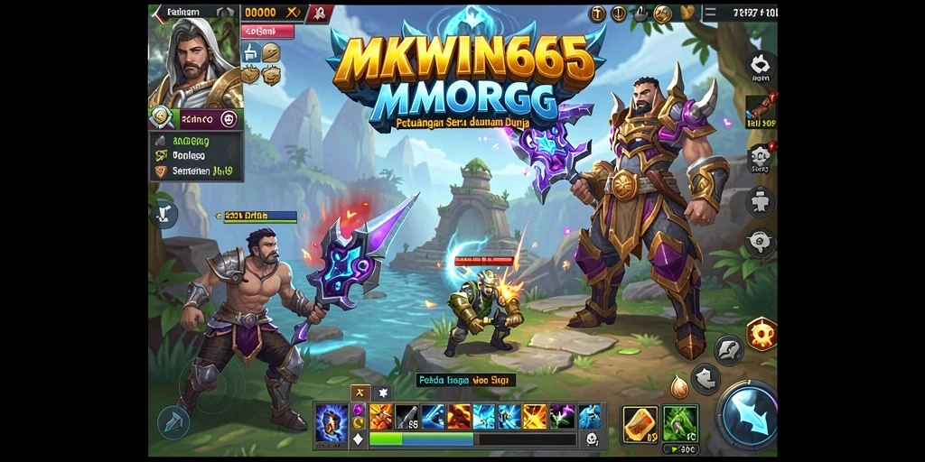 Tampilan gameplay seru dalam dunia MMORPG MKWIN666.
