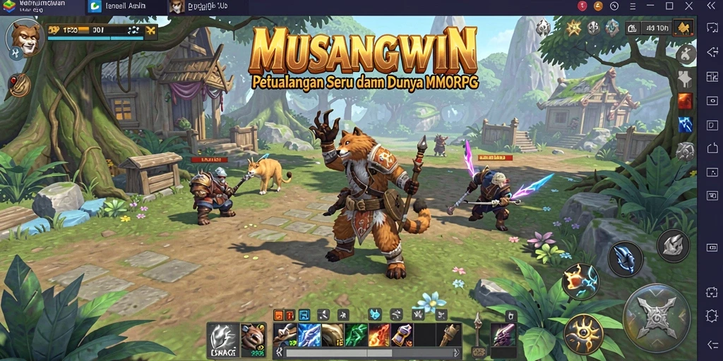 Gameplay seru dan grafis yang menawan di MUSANGWIN.