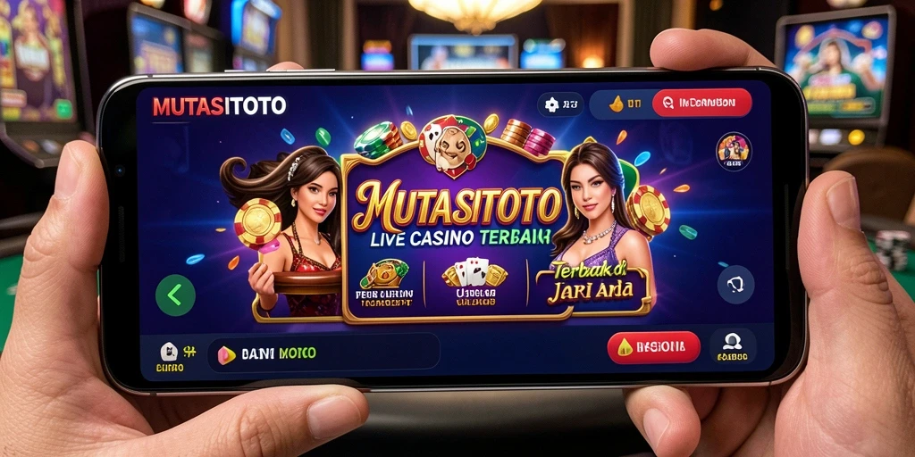 Tampilan menarik dari gameplay Live Casino di MUTASITOTO.