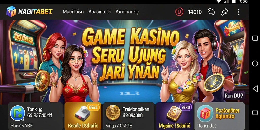 Tampilan menarik gameplay Kasino di NAGITABET yang penuh warna.