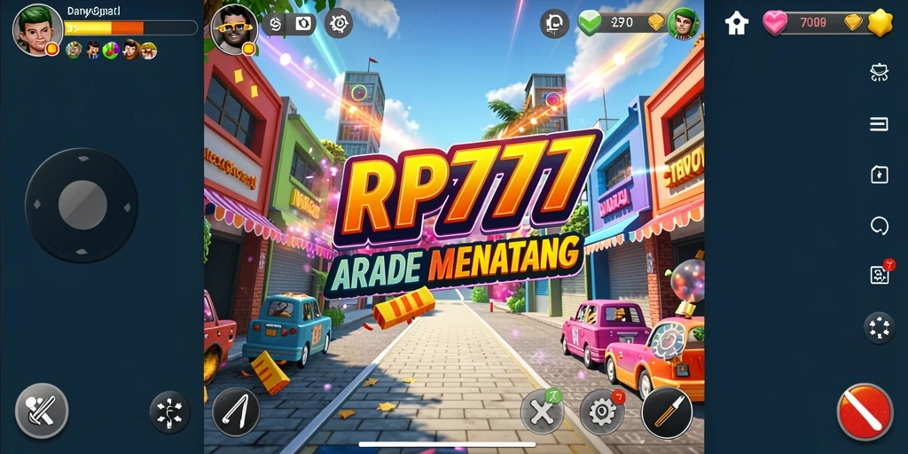 Tangkapan layar menunjukkan aksi seru yang terjadi dalam gameplay RP777.