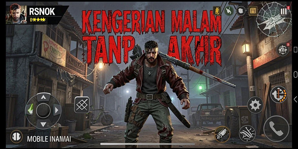 Tampilan gameplay RSNOK yang menegangkan dan menyeramkan.