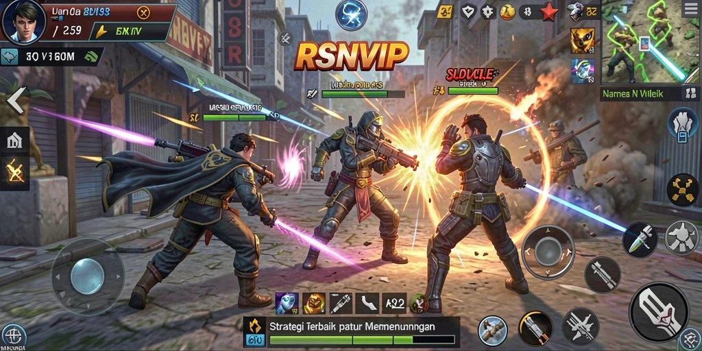 Tampilan gameplay mendebarkan di RSNVIP dengan strategi yang menarik.