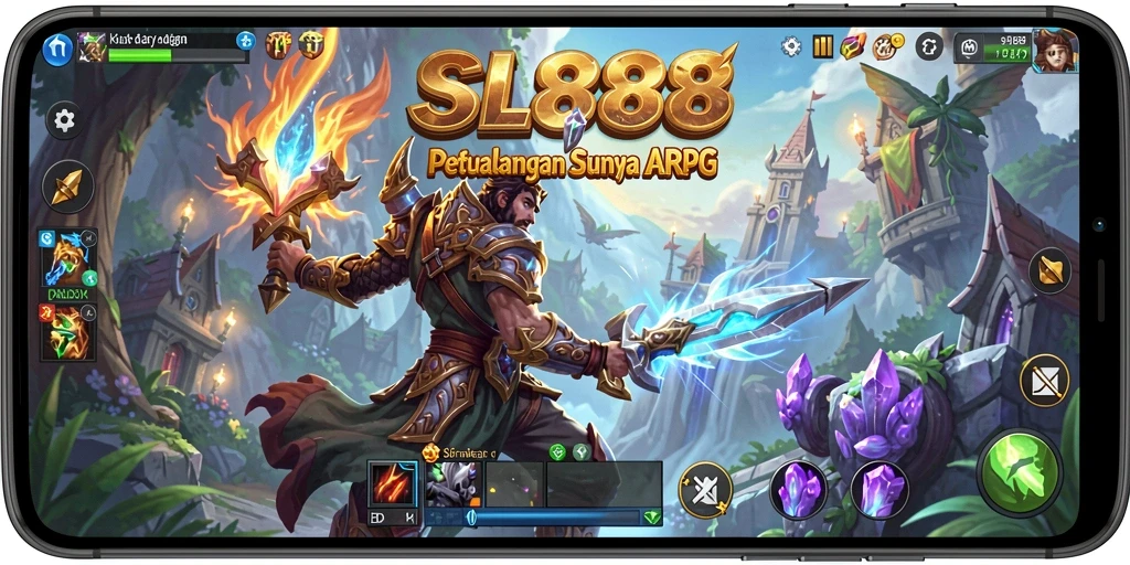 Tampilan gameplay epik dalam dunia ARPG SL888.
