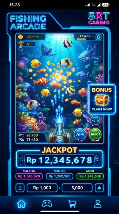 Halaman unduh aplikasi 5rt yang menampilkan berbagai kategori populer.